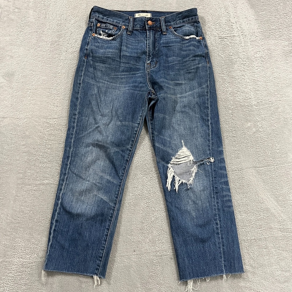 Madewell The Perfect Summer Jean Women's 28 Distressed Frayed Y2K Ripped